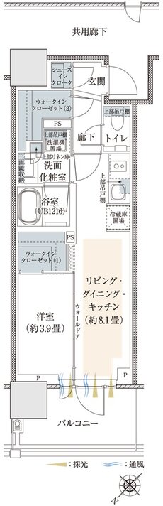 プラウドタワー相模大野クロス 間取り N2-TYPE