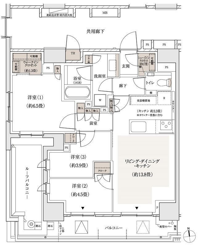 パークホームズ東陽町 間取り 70Prタイプ