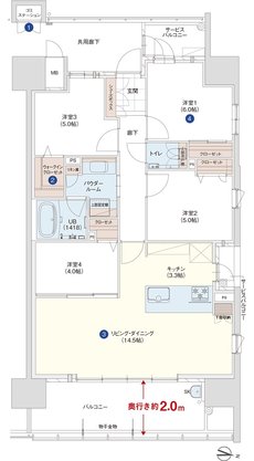 アーバンパレス諫早駅 間取り F type