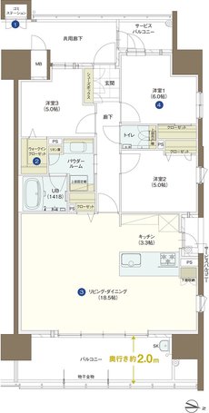 アーバンパレス諫早駅 間取り F1 type
