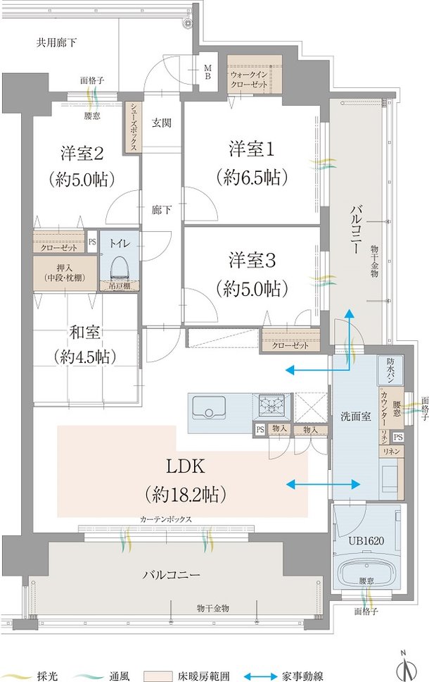 オーヴィジョン古賀駅 間取り D type