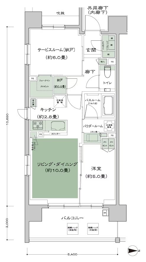 ザ・四条烏丸レジデンス 間取り B1-標準 type