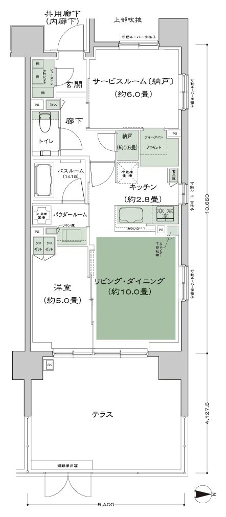 ザ・四条烏丸レジデンス 間取り B1’t-標準 type