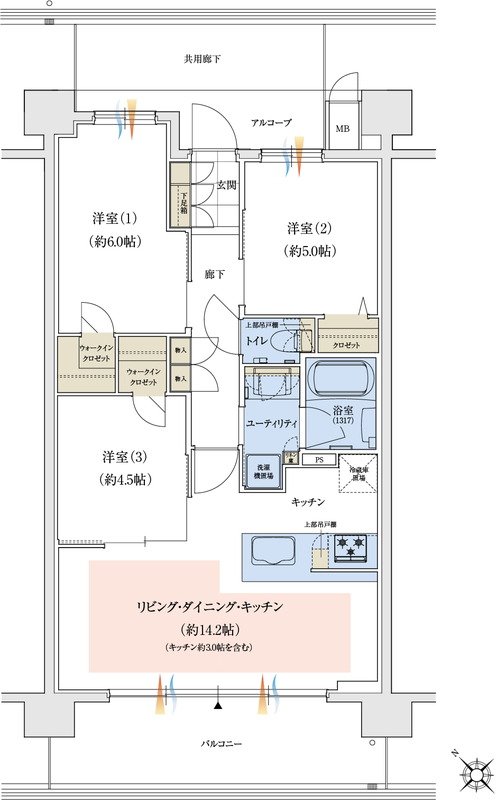 ユニハイム加古川つつじ野GATE 間取り Cタイプ