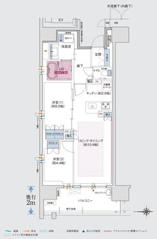 ポレスター高崎ザ・ステーションイースト 間取り Aタイプ