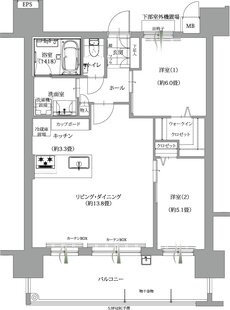 エンクレストガーデン福岡 間取り B3 type［menu］
