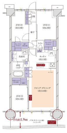メイツ船橋行田公園 間取り D TYPE