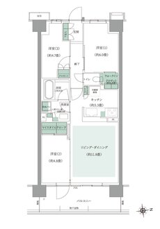 ルネ花小金井ザ・レジデンス 間取り O2タイプ