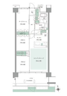 ルネ花小金井ザ・レジデンス 間取り H1gタイプ