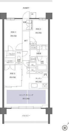 レーベン鶴岡 GRAN MARK TERRACE 間取り CGタイプ
