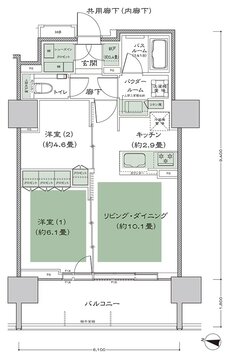 シティタワー札幌ザ・レジデンス 間取り B type