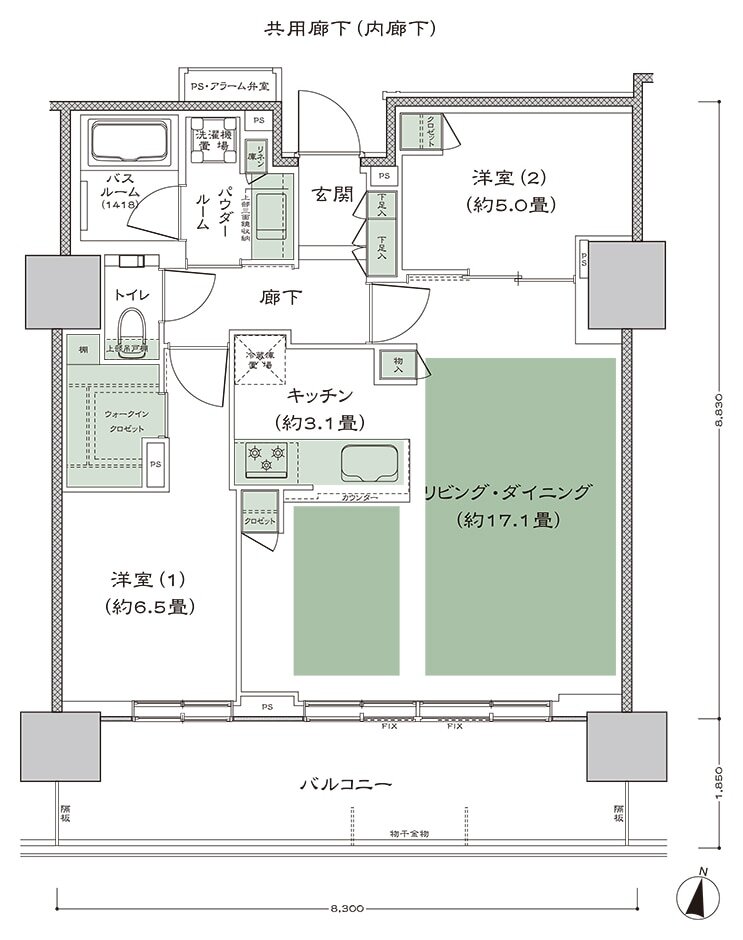 シティタワー札幌ザ・レジデンス 間取り D-2 type