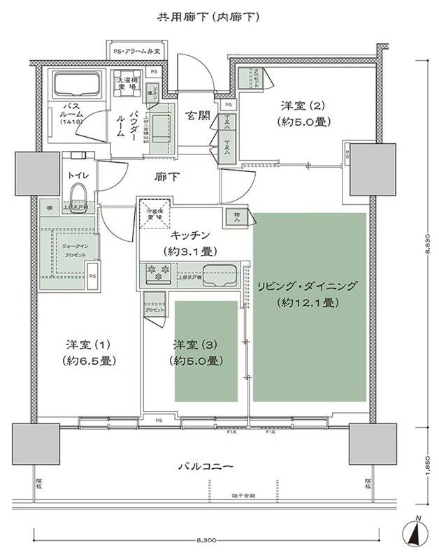 シティタワー札幌ザ・レジデンス 間取り D-3 type