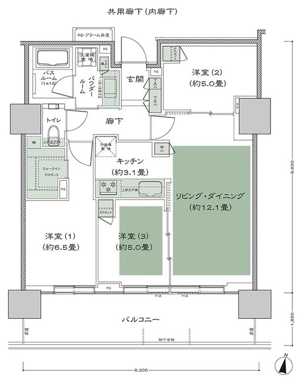 シティタワー札幌ザ・レジデンス 間取り D-3 type