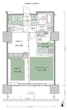 シティタワー札幌ザ・レジデンス 間取り L type