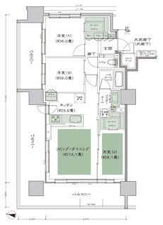 シティタワー札幌ザ・レジデンス 間取り A（4-19F） type