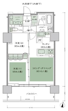 シティタワー札幌ザ・レジデンス 間取り E（16-19F） type