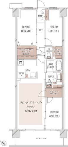 クレストシティ鎌倉大船サウス 間取り A-F type（先着順）