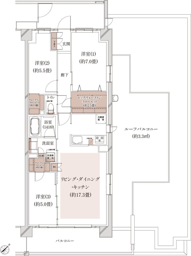 クレストシティ鎌倉大船サウス 間取り C-Ir type