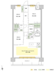 ソルティア京都宝ヶ池 間取り Dタイプ