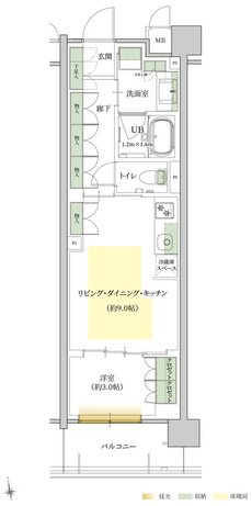 ソルティア京都宝ヶ池 間取り Bタイプ