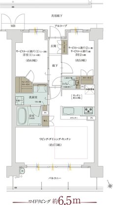 グランドパレス堺上野芝 ザ・グランドガーデン 間取り C TYPE（MENU01）