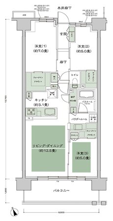 シティタワー山形本町 間取り B2d-標準 type