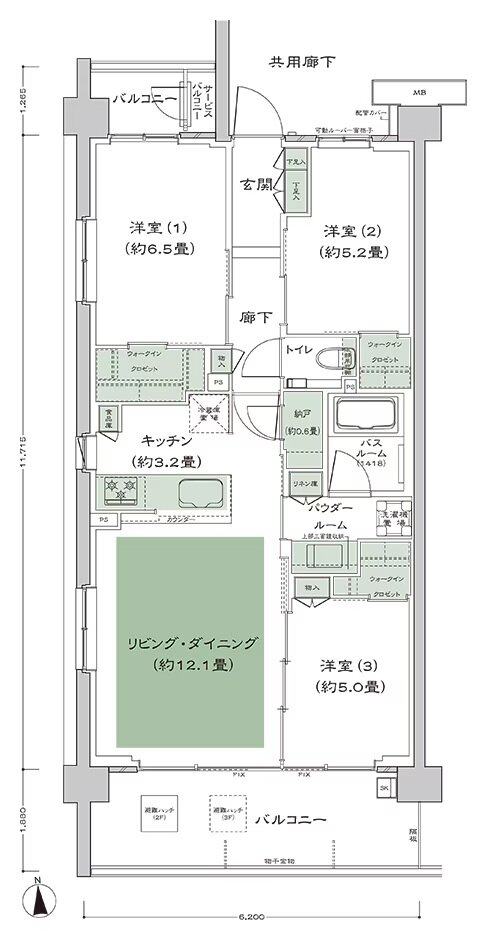 シティテラス桜上水 間取り C-C-3 type