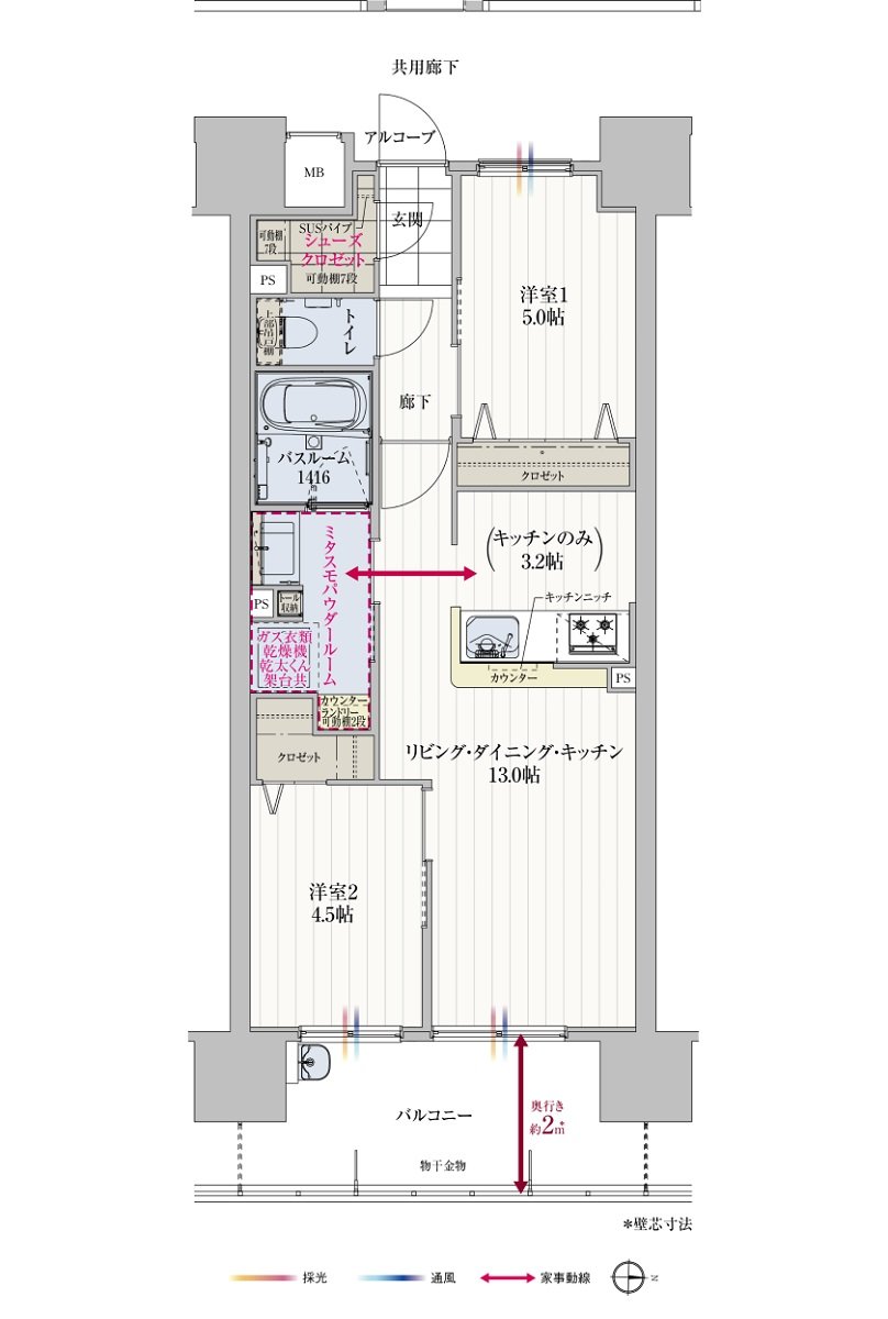 アルファステイツ大手町 間取り C type