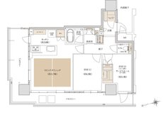 ザ・ファインタワー名古屋今池 間取り Hタイプ