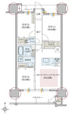 レ・ジェイド南港 間取り B type
