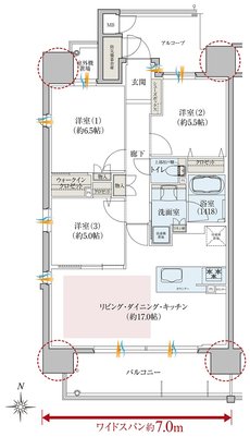 レ・ジェイド南港 間取り A type