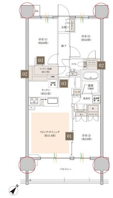 COCOCHI FIRST PROJECT(ココチファースト プロジェクト) 間取り D5 type