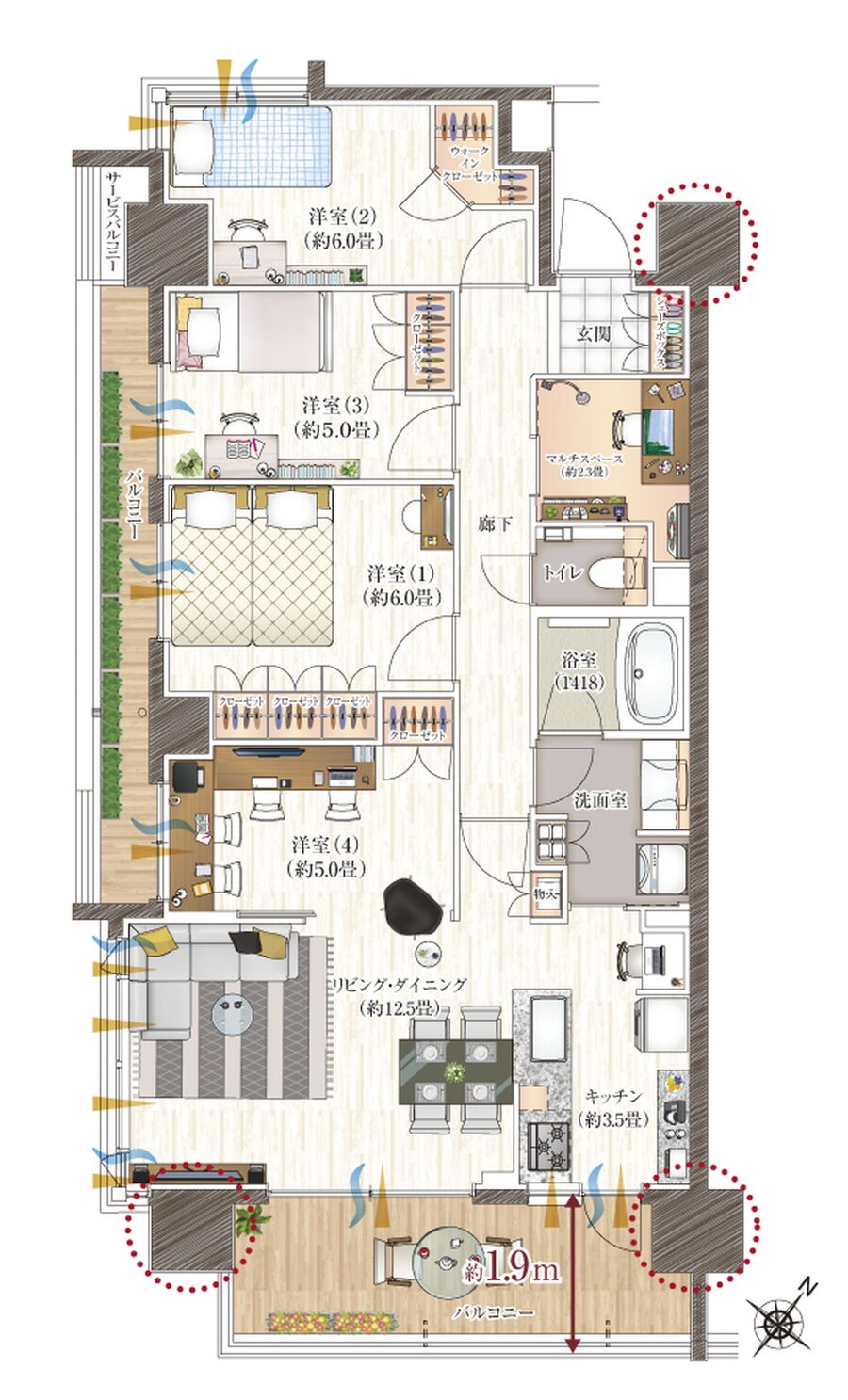 COCOCHI FIRST PROJECT(ココチファースト プロジェクト) 間取り J type