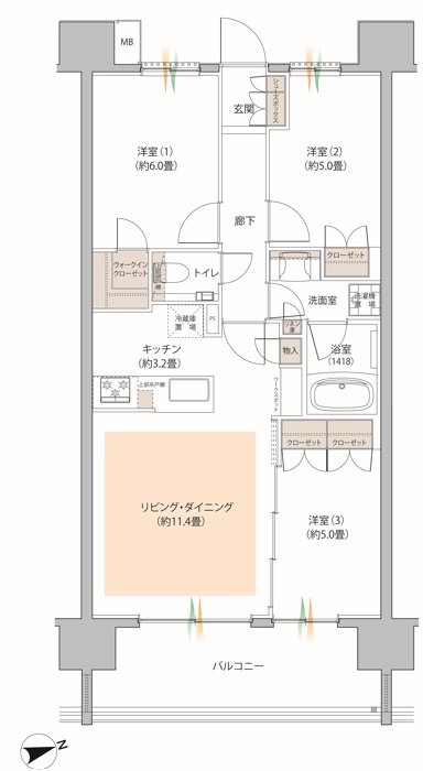 COCOCHI FIRST PROJECT(ココチファースト プロジェクト) 間取り C2 type
