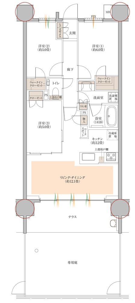 COCOCHI FIRST PROJECT(ココチファースト プロジェクト) 間取り D1g type