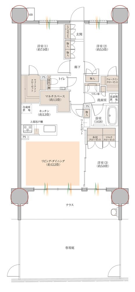 COCOCHI FIRST PROJECT(ココチファースト プロジェクト) 間取り Fg type