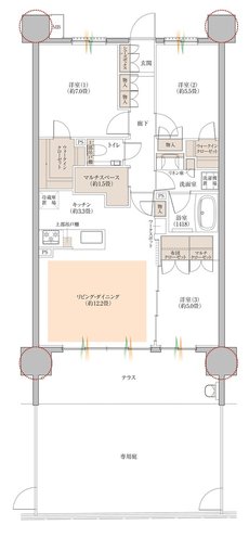 COCOCHI FIRST PROJECT(ココチファースト プロジェクト) 間取り Fg type