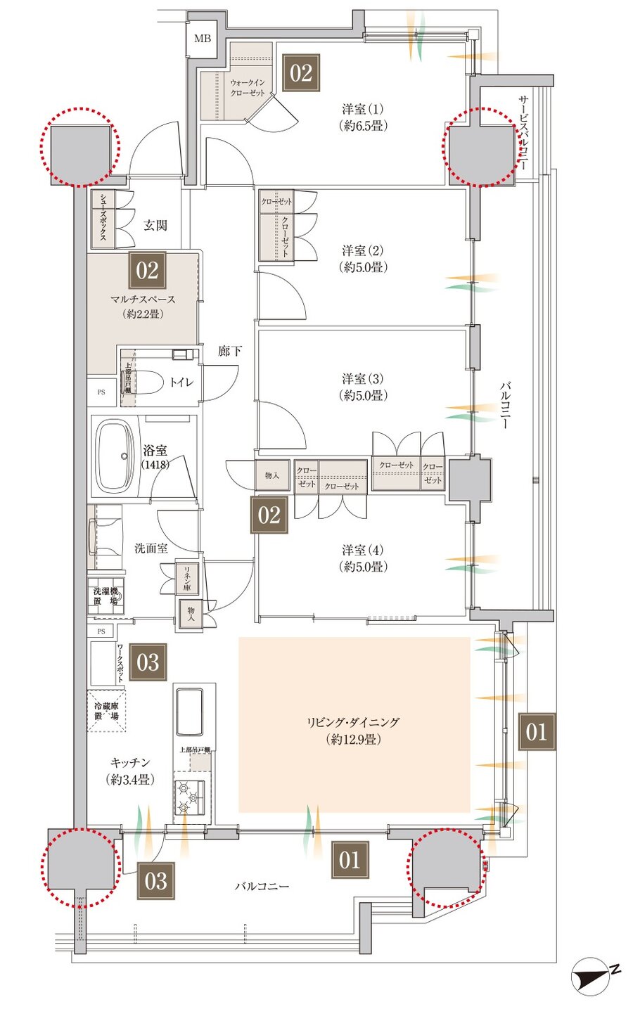 COCOCHI FIRST PROJECT(ココチファースト プロジェクト) 間取り I type