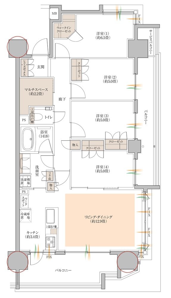 COCOCHI FIRST PROJECT（ココチファースト プロジェクト） 間取り I type