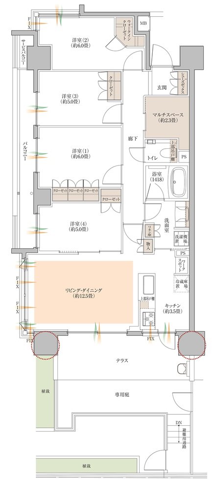 COCOCHI FIRST PROJECT(ココチファースト プロジェクト) 間取り Jg type
