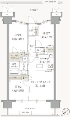 ブランシエラ那覇開南プレミスト 間取り B type