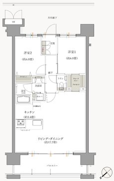 ブランシエラ那覇開南プレミスト 間取り D type PLANSELECT1