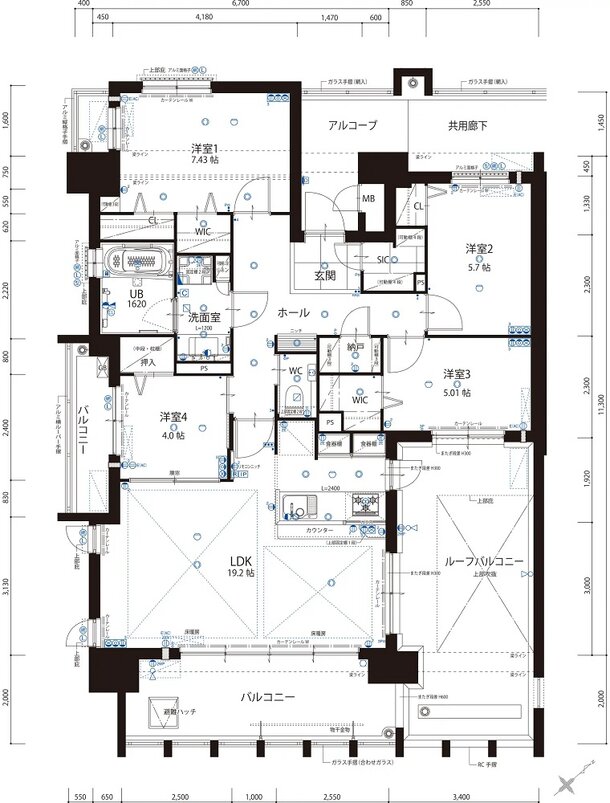 グランドキャッスル戸畑 STA. 間取り G TYPE
