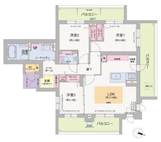 グランファーレ真駒内グランフォレスト 間取り I type