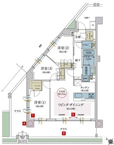 ザ・ライオンズ南塚口 間取り A1 type