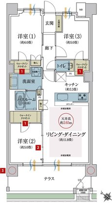 ザ・ライオンズ南塚口 間取り B1 type