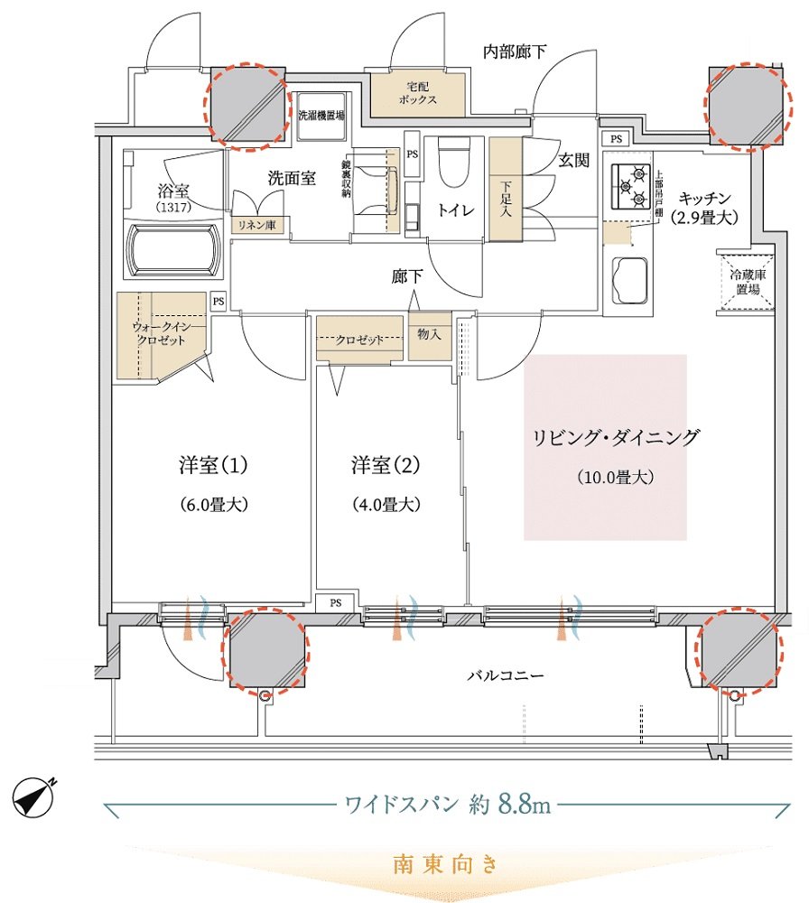 ブランズ豊平学園前 間取り E type