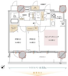 ブランズ豊平学園前 間取り E type