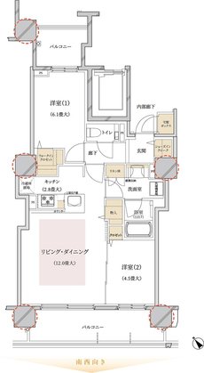 ブランズ豊平学園前 間取り C type